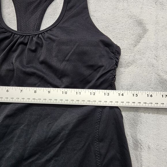Lululemon Turbo Tank Top Womens 8 Black Shelf Bra Removable Pads Racerback Yoga - Picture 6 of 8
